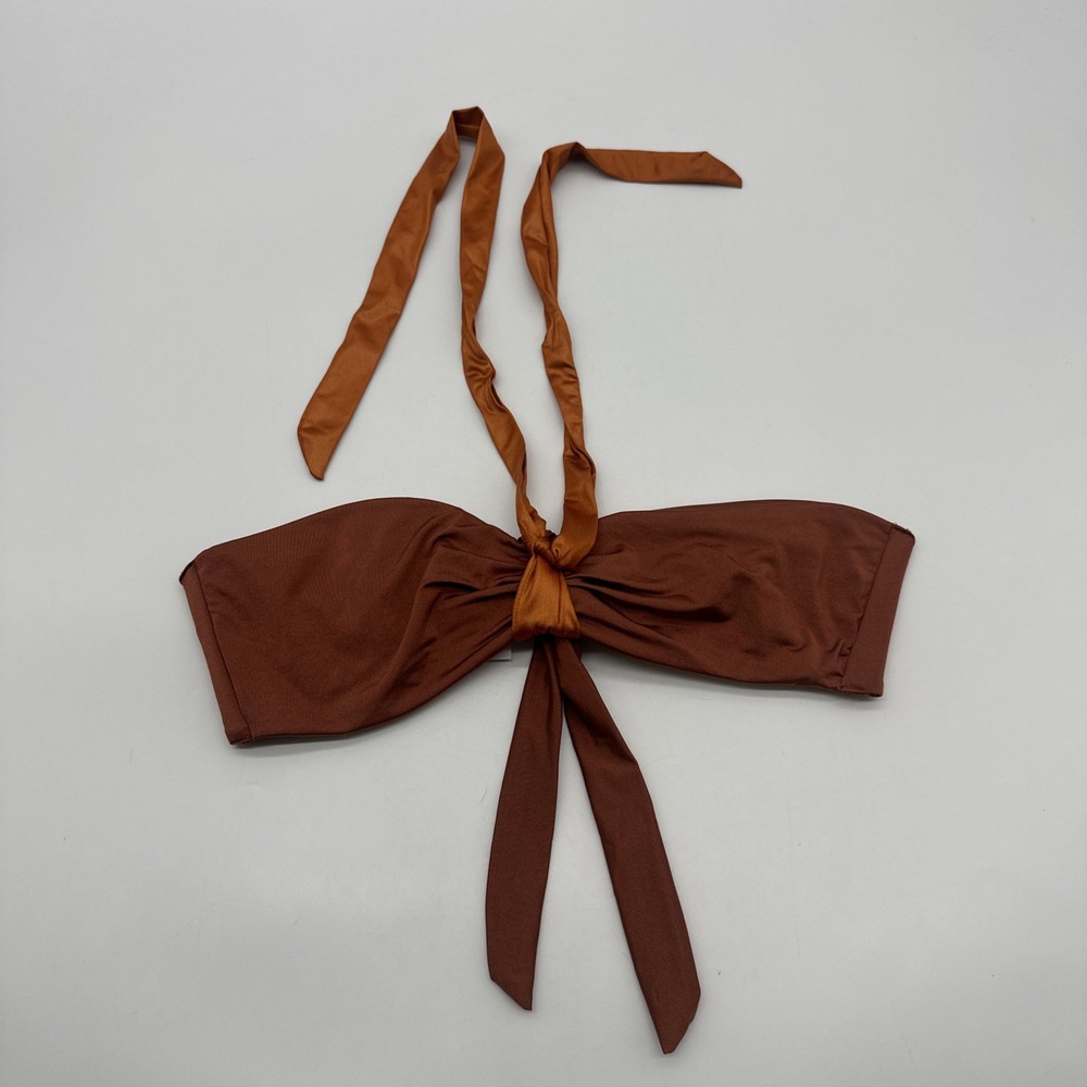 Cosabella Mare Tuxedo Padded Top Bandeu Swim Copper Women S In Italy NWT.#34494