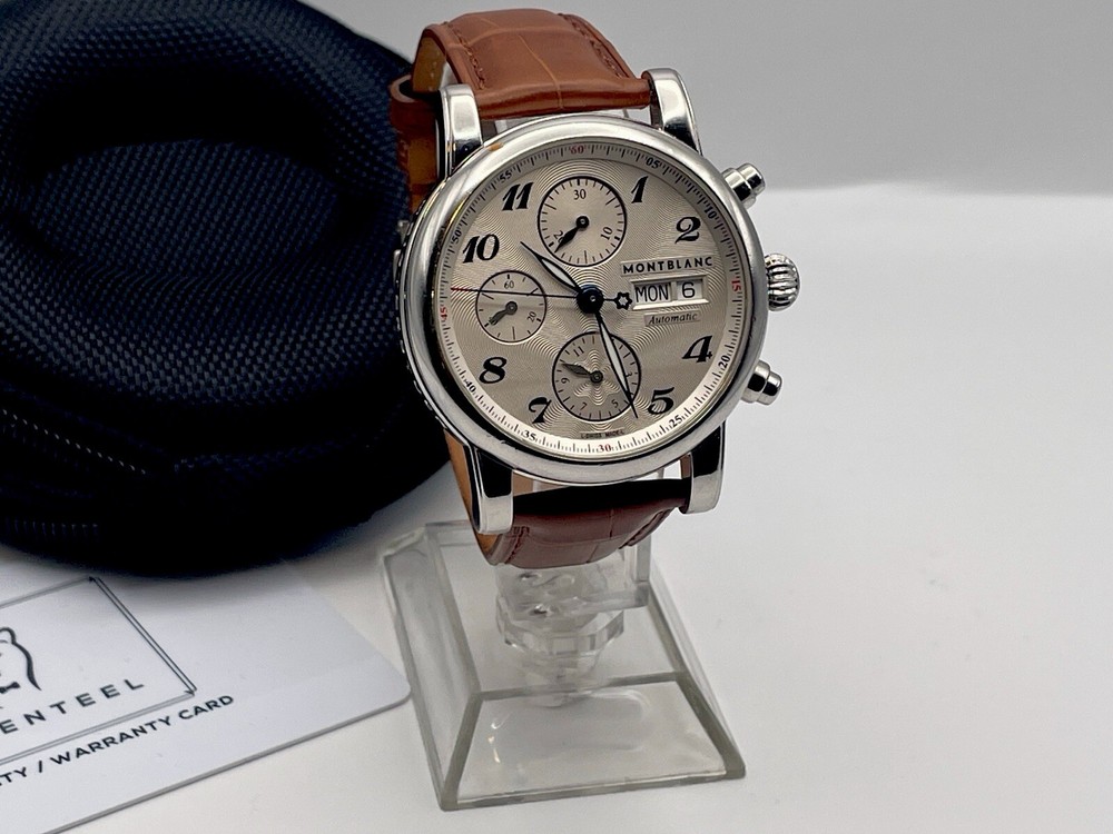 Montblanc Star Classic Silver Dial Automatic Chronograph Men's Watch 5222