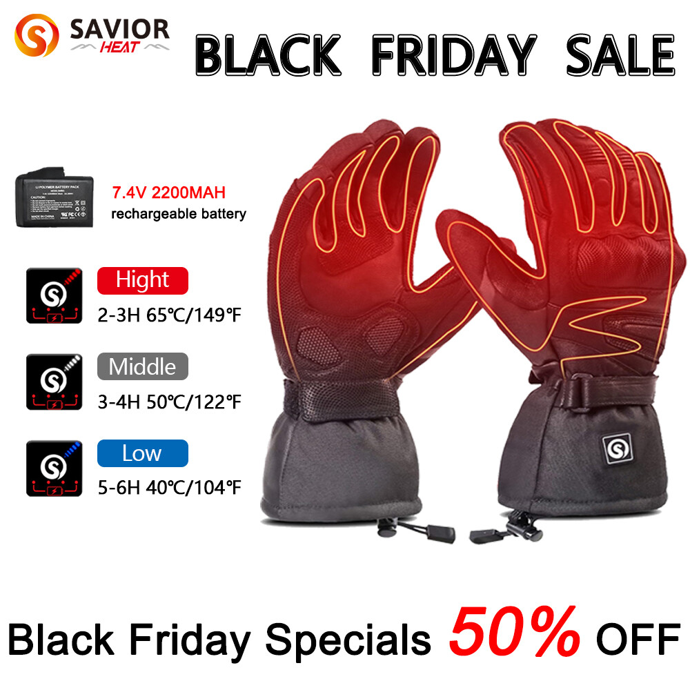 SAVIOR HEAT Black Friday Limited Time Special Gift Half Price Heated Gloves-image