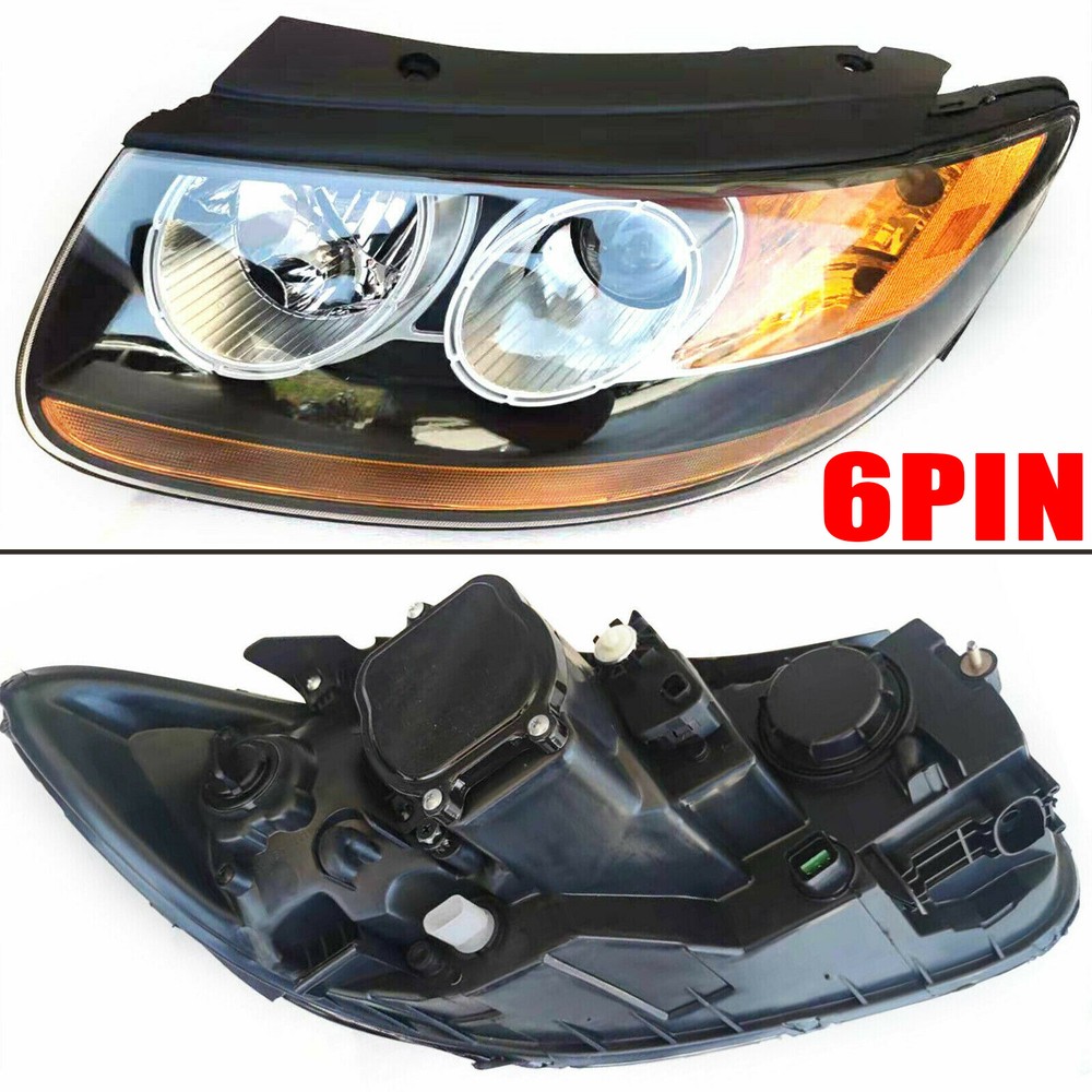 Left Driver Side Headlight Compatible with Hyundai Santa Fe 2007-2012