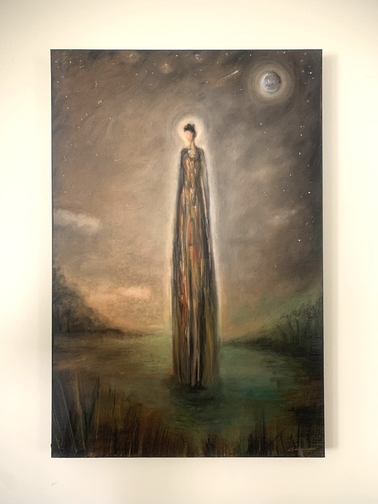 Original Oil Painting On Canvas “Serenity” By Chip Ghigna 36” x 24”