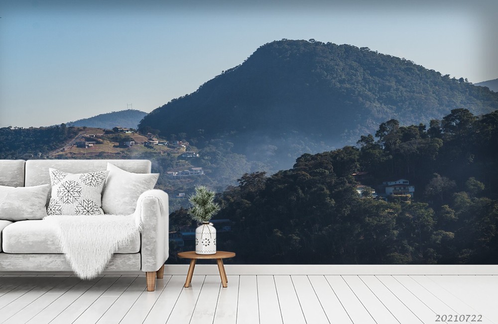 3D Forest Mountains Nature Scenery Wall Murals Wallpaper Murals Wall Sticker