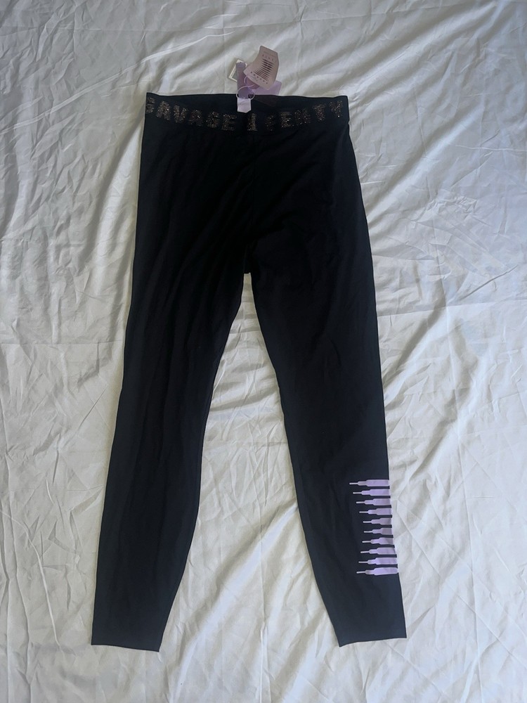 Savage x Fenty Forever Savage High Rise Jersey Leggings Size XL Black