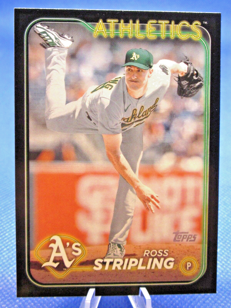 2024 Topps Series 2 Ross Stripling Black Parallel 25/73 Oakland Athletics