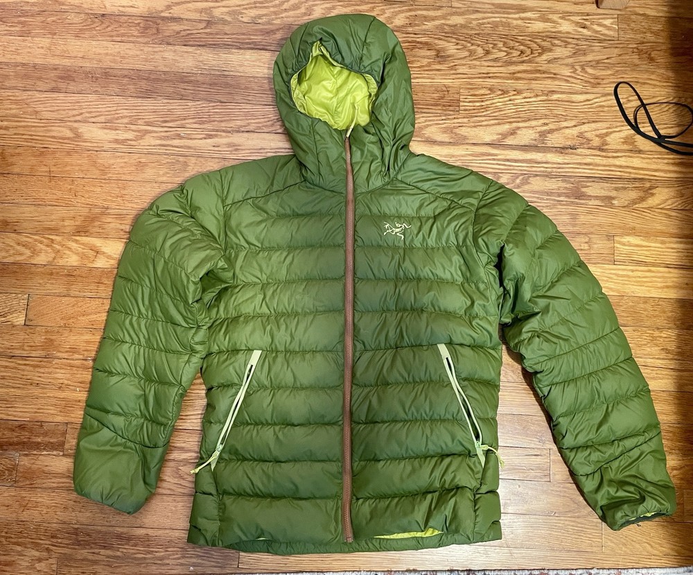 Arc'teryx Men's Thorium Hoody Jacket Small Twinleaf, Brown Zipper
