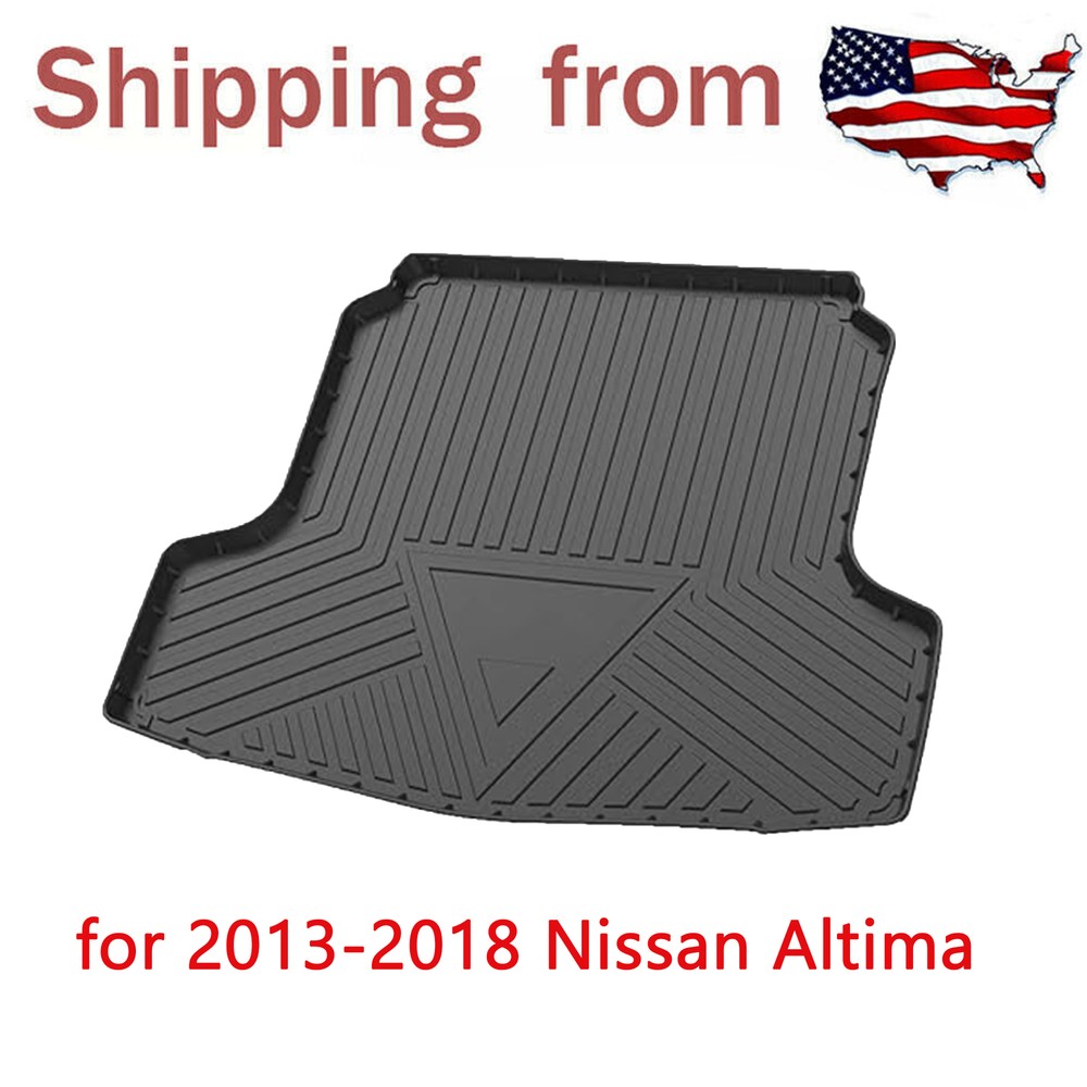 Black Cargo Trunk Liner Floor Cover Mat Carpet fit for Nissan Altima 2013-2018