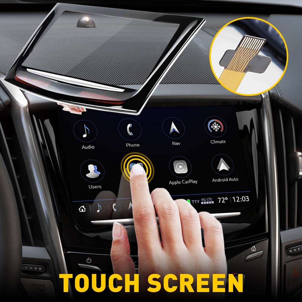 8-inch Touchscreen 10-Pin Replacement for 2018-2020 Cadillac ATS SRX XTS TouchSense Display