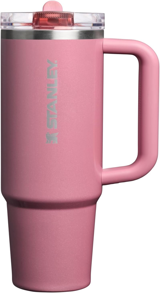 STANLEY Port Shimmer Pink Quencher Flip Straw Tumbler Leakproof Lid Insulated