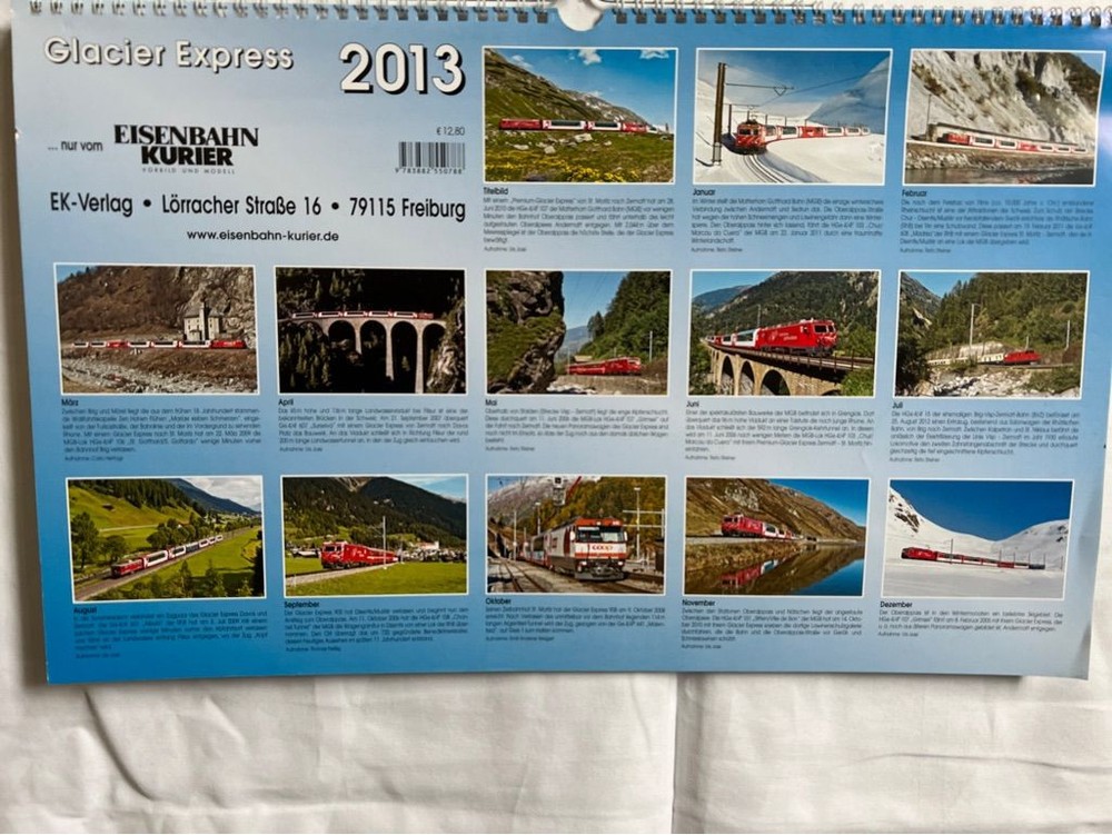 Glacier Express 2013. St. Moritz-Davos/Zermatt. railway: