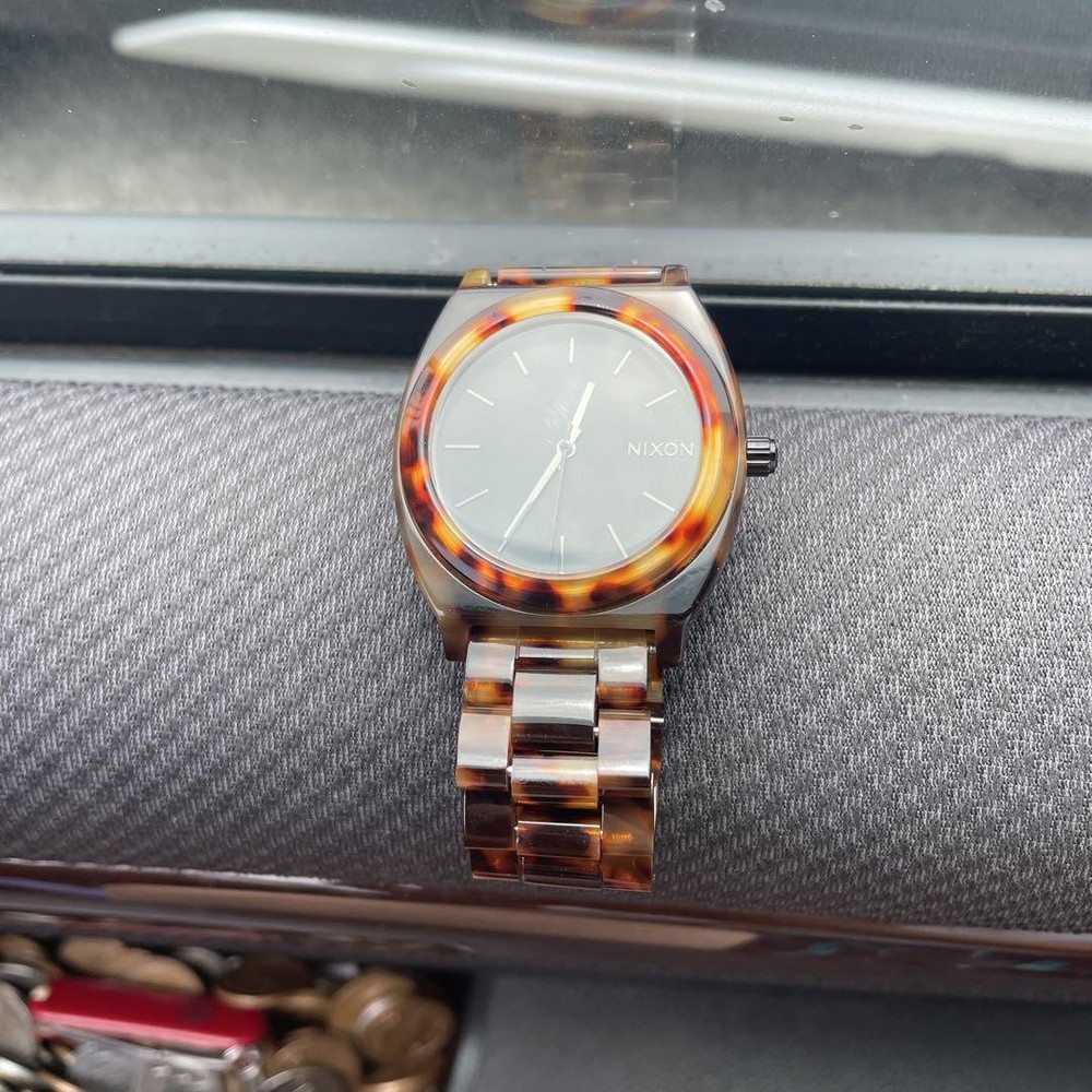 Nixon Tortoise Shell Analog Watch