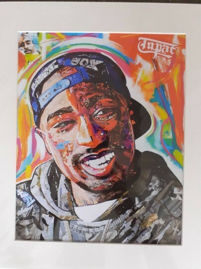 Tupac Shakur 2Pac mounted print