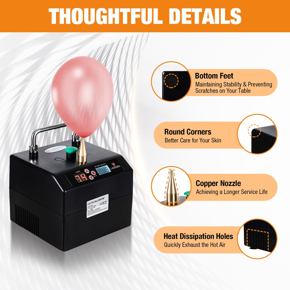 Air Blower Lagenda B231 Portable Electric Balloon Pump Balloon Inflator Party US