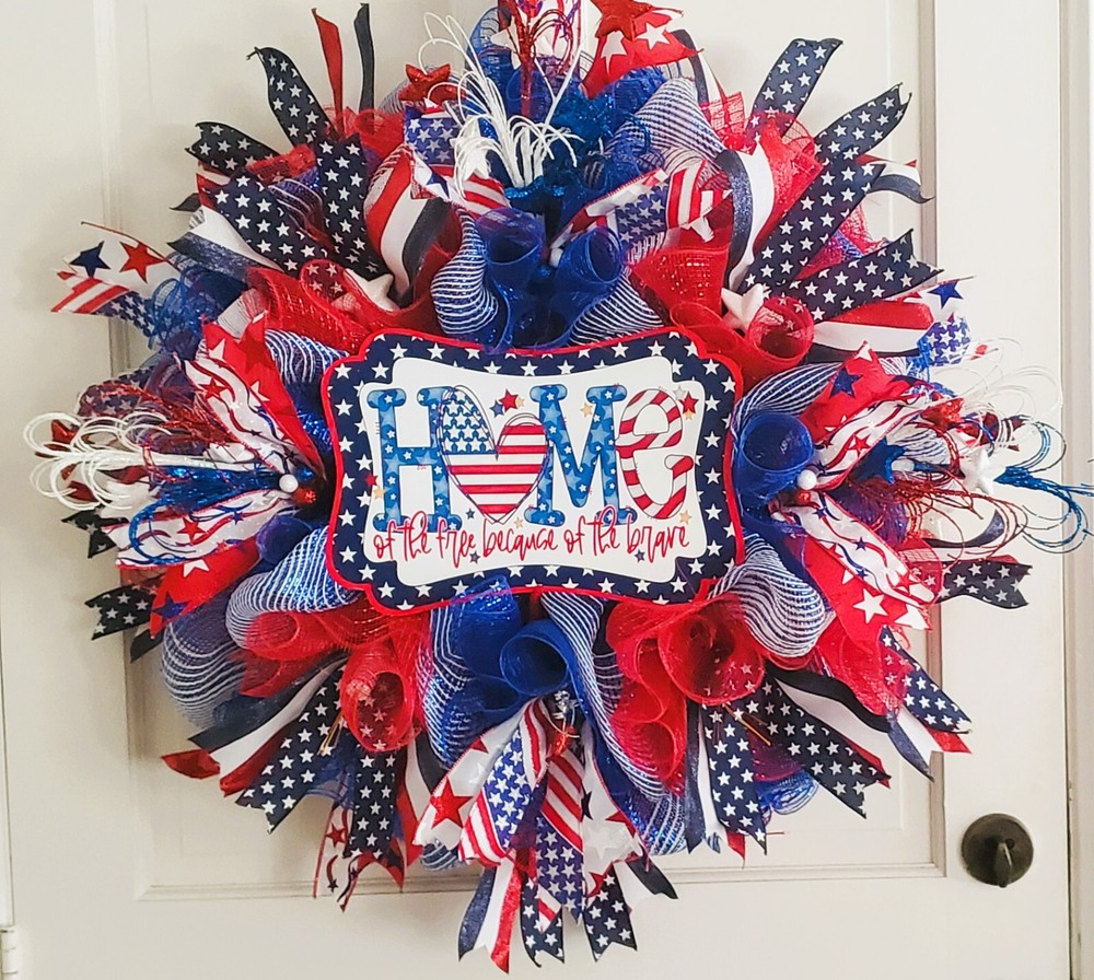 Summer Wreath, 4th of July Wreaths, Patriotic Wreaths, Labor Day Wreath