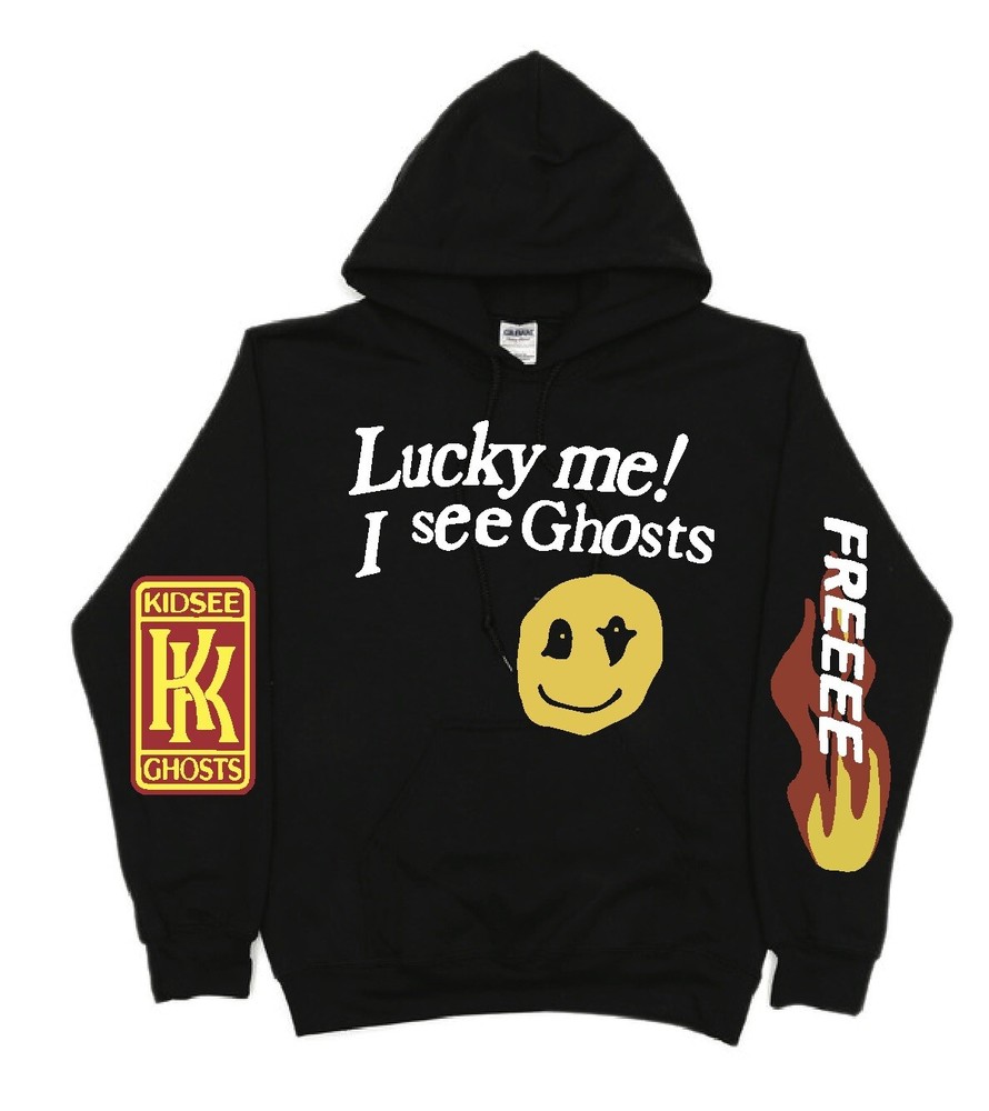 Kanye West Kids See Ghosts Hoodie - Lucky Me I See Ghosts New S-4XL Limited Time-image