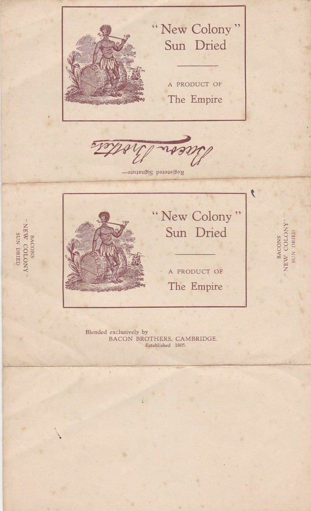 Bacon Brothers Est 1805 New Colony Sun Dried- A Product of the Empire Ref 33463
