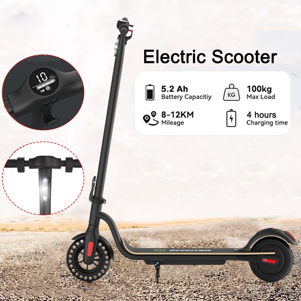 Powerful 12KM Range Electric Scooter with High-Speed Motor for Commuters