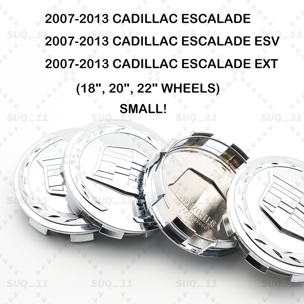 4PC 83MM Chrome Wheel Hub Caps for Cadillac ESV EXT 2007-2013