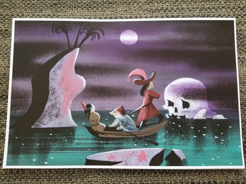 Mary Blair Peter Pan Captain Hook Skull Island Concept Art Print 13x19 Matte Poster