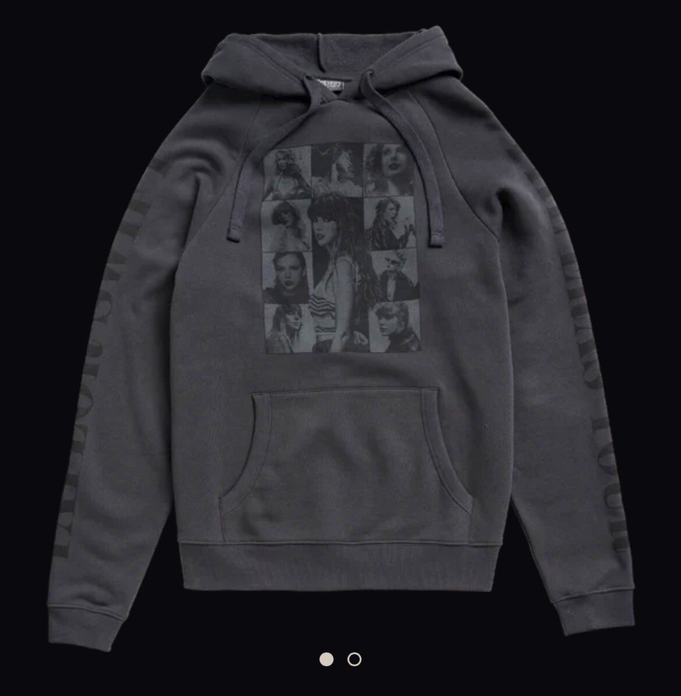 ⭐️ Taylor Swift Concert Exclusive The Eras Tour US Dates Black Hoodie Size M