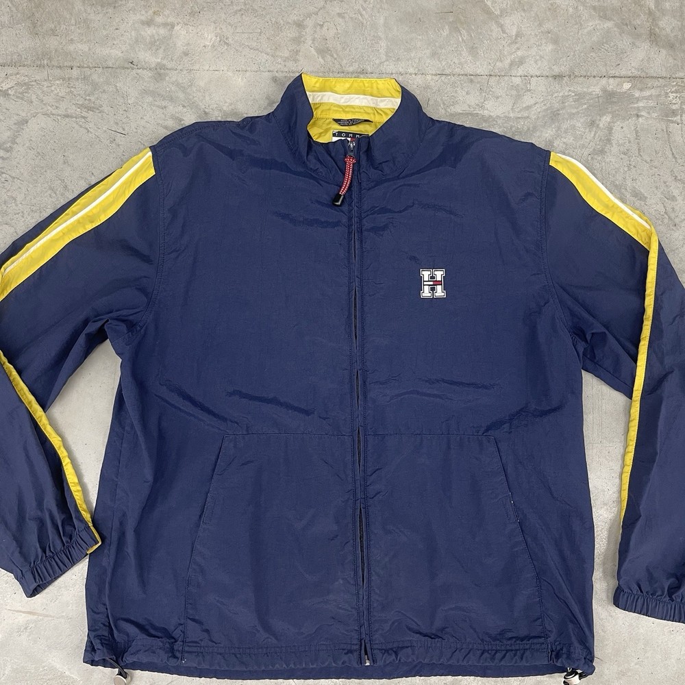 Vintage Tommy Hilfiger Blue XL Windbreaker Lightweight Jacket