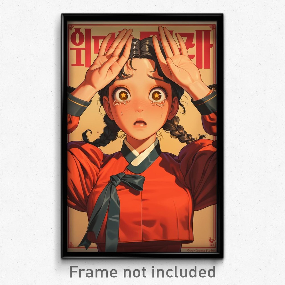 Korean Movie Poster - Girl Feeling Regret, Crazy Frilled Dress (Korea Art Print)