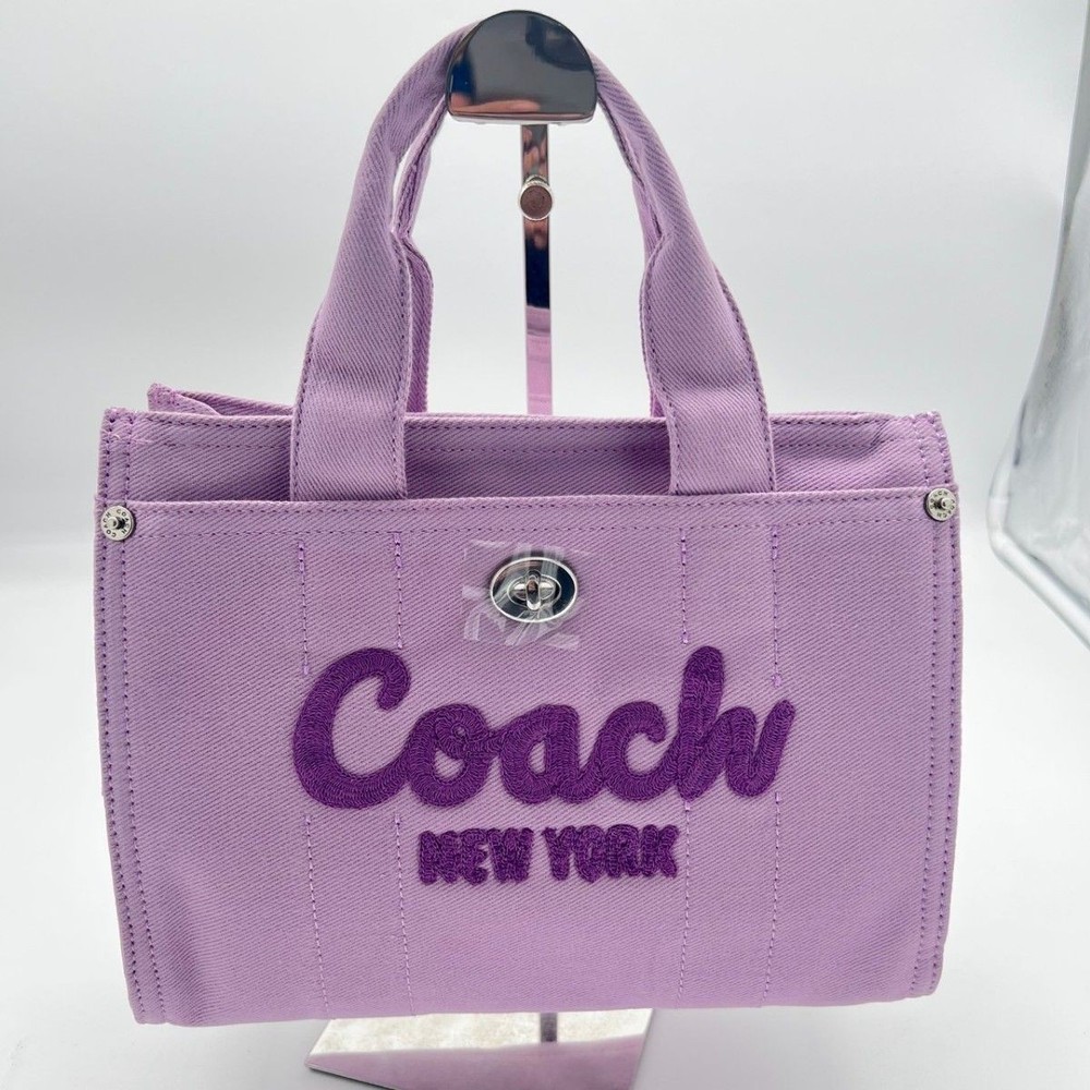Coach Purple Cargo Tote Bag for Women