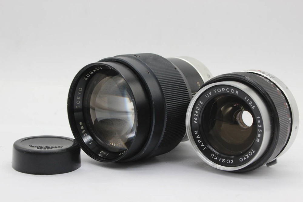 Tokyo Optical Topcor Uv 35Mm F3.5 135Mm F4 Lens 2 Sets S9743 from Japan