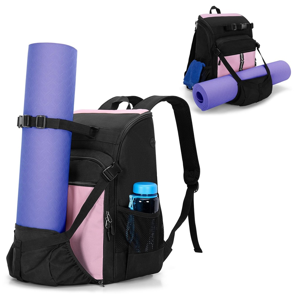 GOBUROS Yoga Mat Bag with Mat Holder for Women and Men Yoga Mat Carrier Backp...