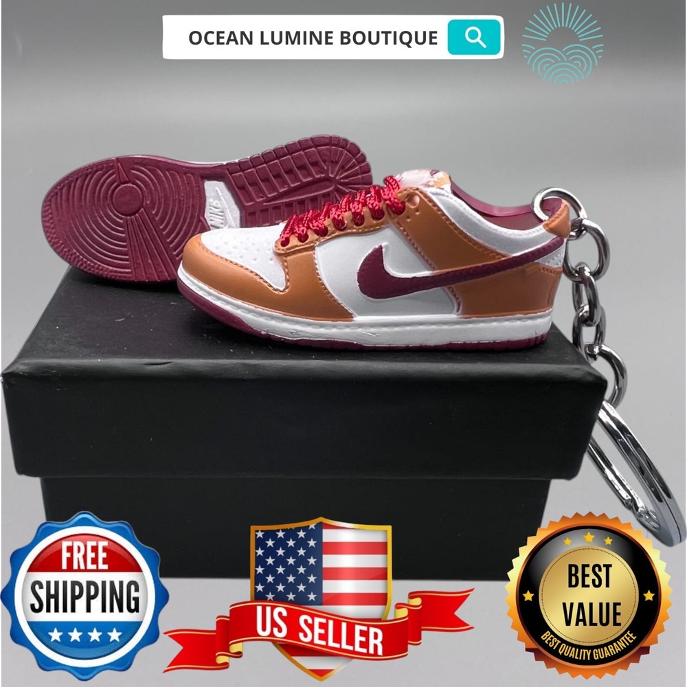 SB DUNK 3D Mini Sneaker Keychain, Jordan Sneaker Collectible, Box Options