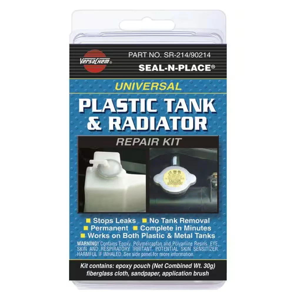 Plastic Tank Radiator Repair Kit for Gas Diesel Leaks with Fuel Safe Epoxy Permanent Fix