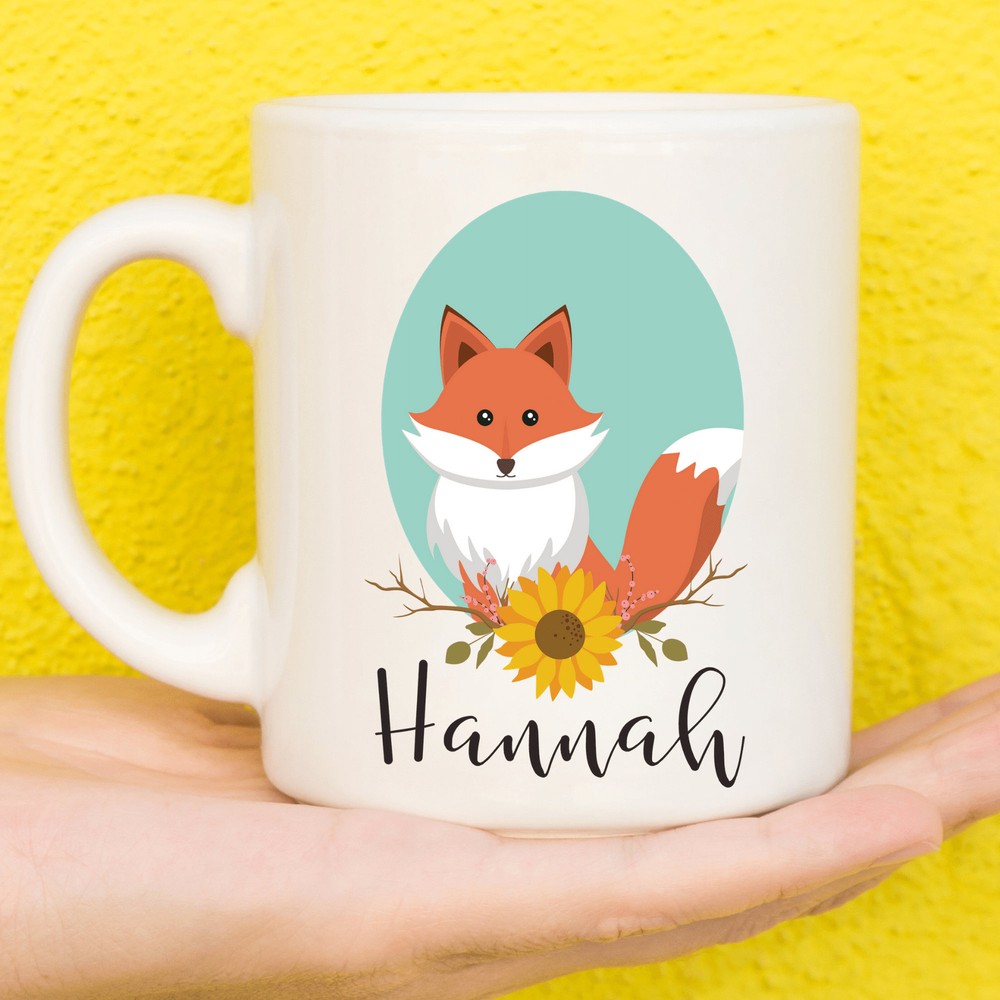 Fox Mug Fox Gifts Personalised Mugs Fox Lovers Custom Mug Personalised Gift Cup