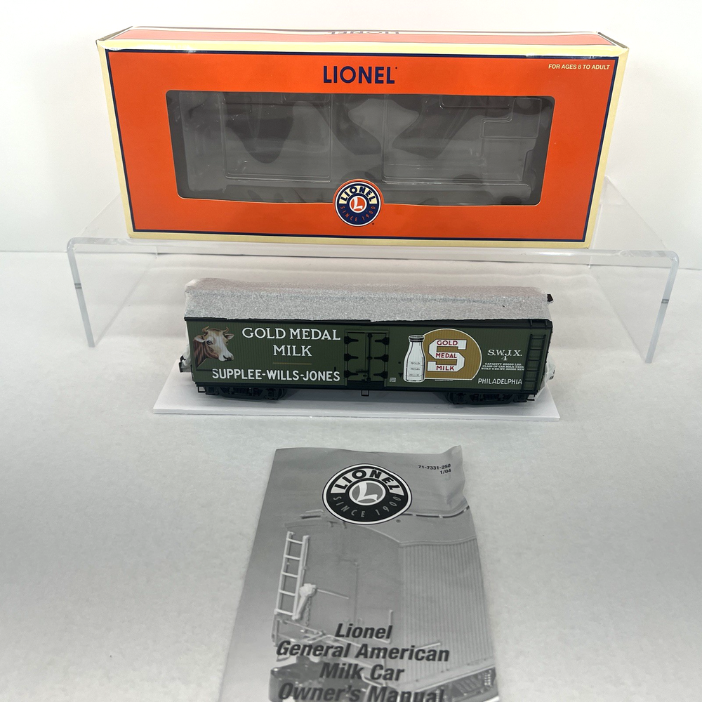 Lionel O Gauge Supplee Gold Medal Milk Reefer Car #4 Philadelphia Brand New