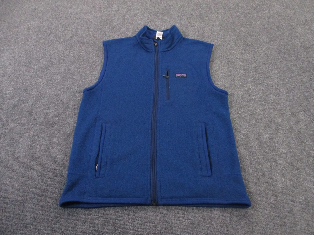 Patagonia Men's Better Sweater Fleece Vest in Blue for Hiking Camping