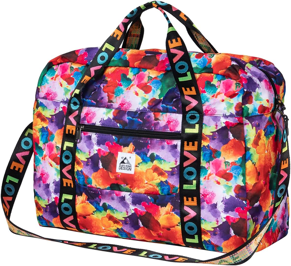 PLAY KING Travel Bag Foldable Travel Duffel Bag Luggage Bag for Women
