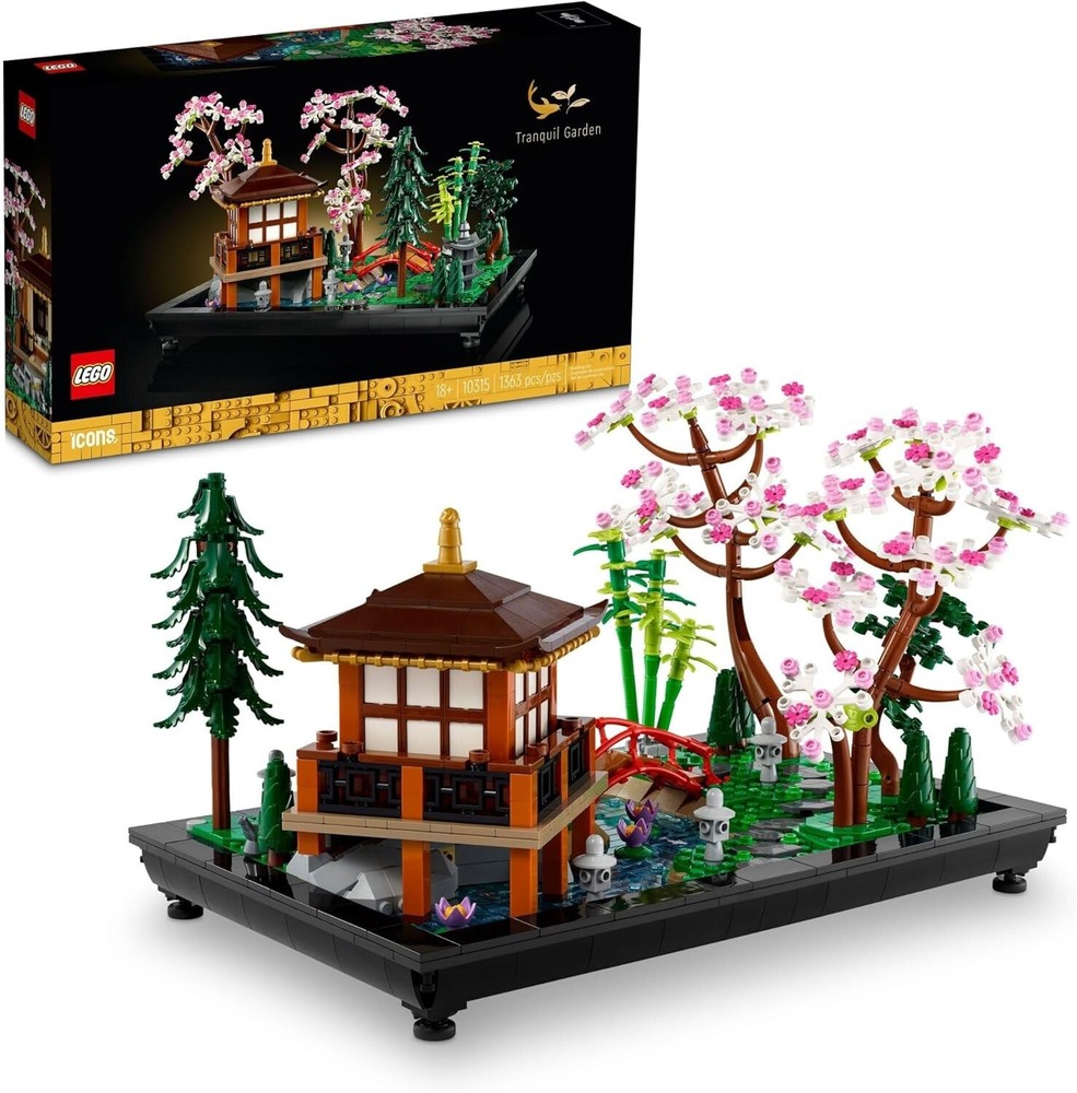 LEGO Icons Tranquil Japanese Zen Garden Building Set 1363 pcs (10315)