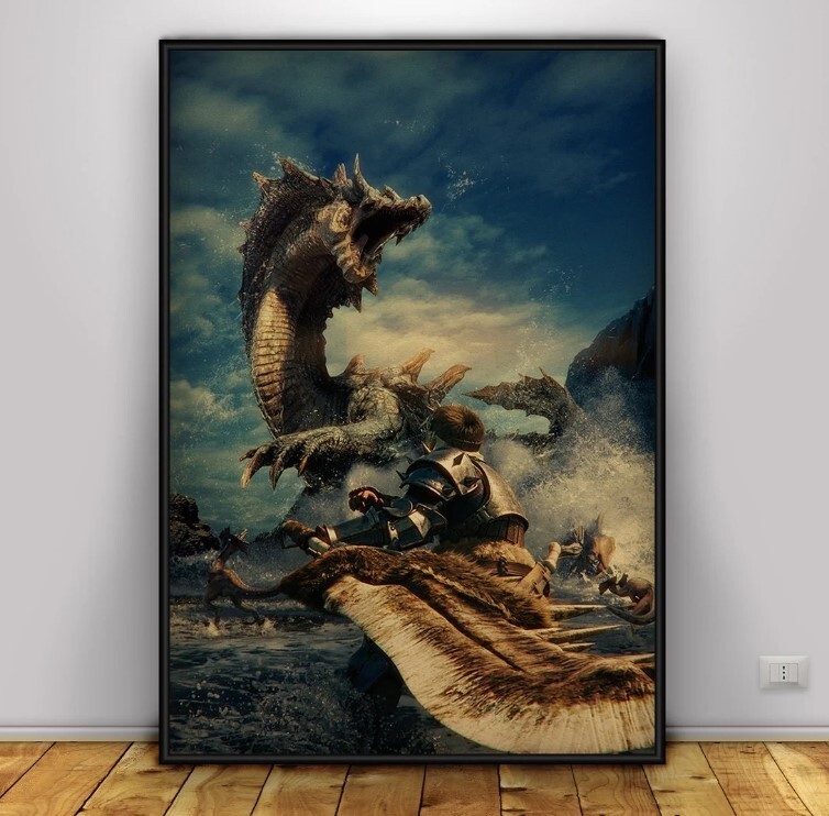 Monster Hunter World Game Poster | Wall Art | Wall Prints 1