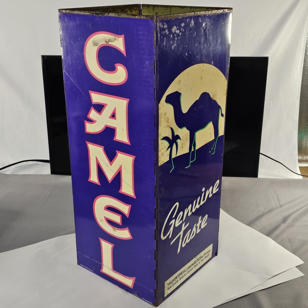 Vintage 1996 Camel Cigarettes Metal Advertising Foldable Ashtray Base READ⬇
