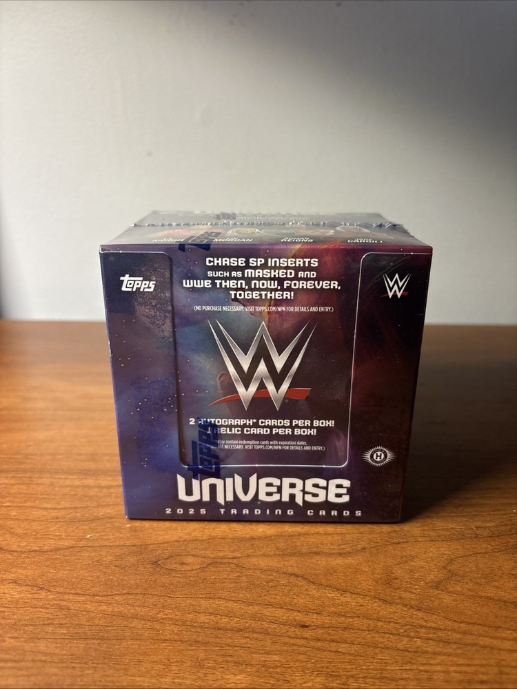 2025 Topps WWE Universe Hobby Box Factory Sealed! 2 Autos Per Box!Free Shipping!