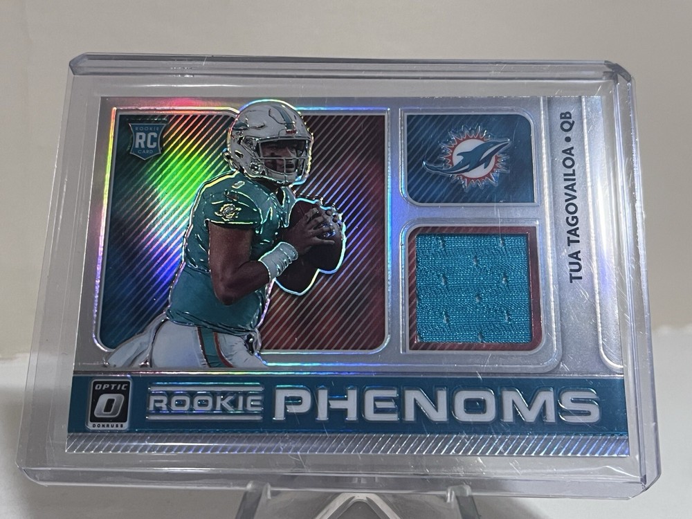 2020 Optic Tua Tagovailoa Rookie Phenom Patch Football Card