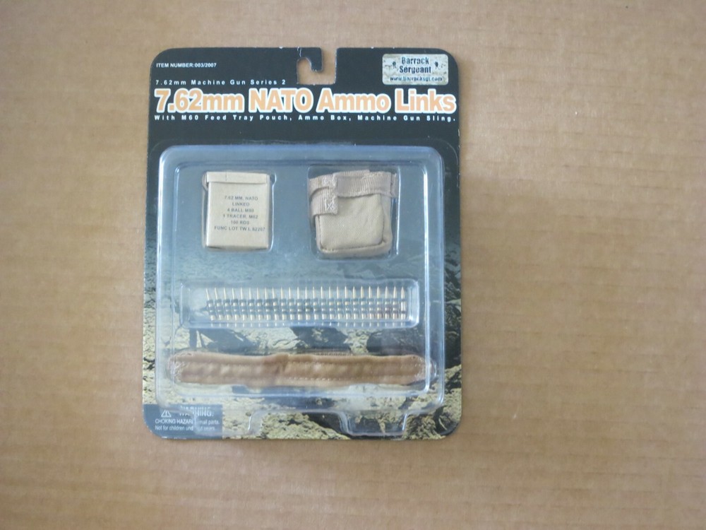 BARRACK SERGEANT 7.62mm NATO Ammo Link Set 003/2007 Series 4 NEW For 12