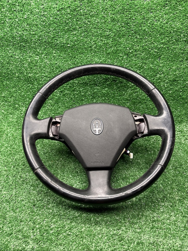 2003-2008 Maserati Quattroporte M139 Black Leather OEM Steering Wheel