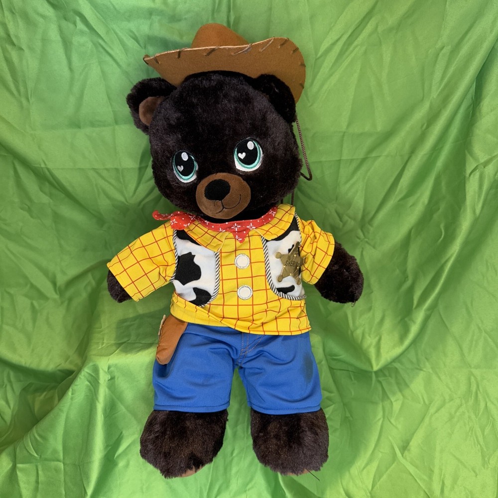 Build A Bear  Toy Story 4 Sheriff Woody Tan Bear Plush Shirt &Pants