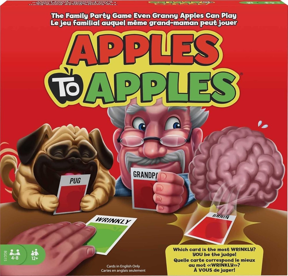 Mattel Games Apples to Apples Party in a Box Family Game with over 500 Cards