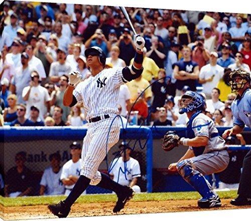 Alex Rodriguez Yankees Home Run Swing Floating Canvas Wall Art