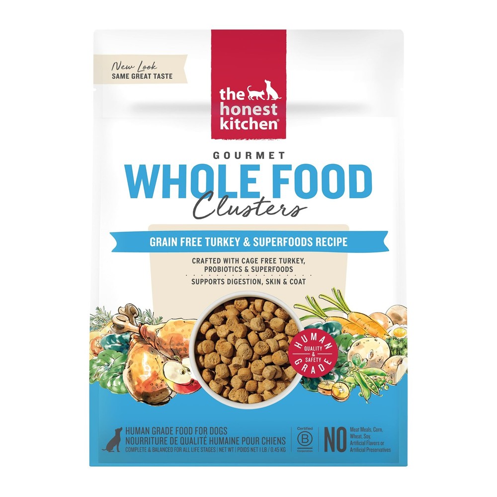 The Honest Kitchen Whole Food Clusters Grain Free Turkey 16 Fl Oz (Pack of 1)