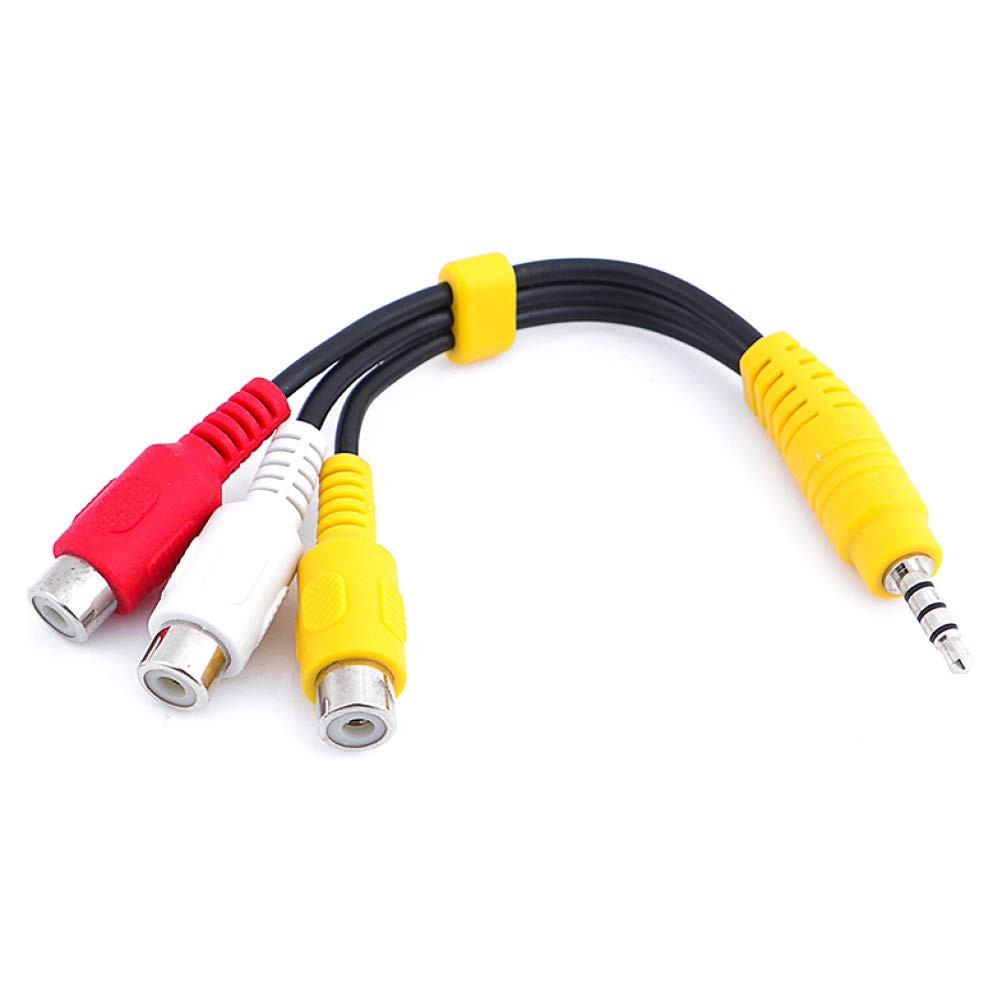 Replacement for Sony TV Video AV Component Adapter Cable, 3.5mm to 3 RCA AV I...