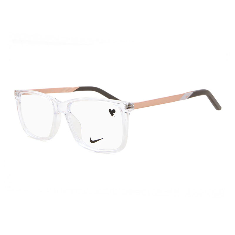 Nike 7258 900 Transparent 54mm Eyeglasses New Authentic Collection