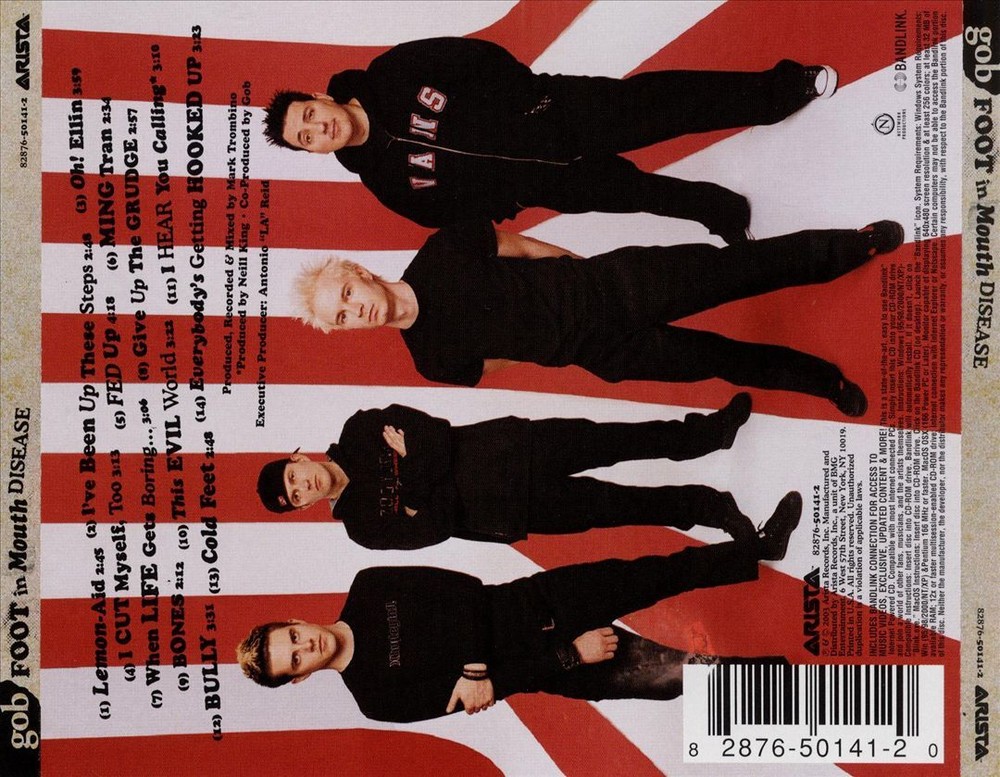 GOB Foot in Mouth Disease Latest Album CD Punk Rock Release  