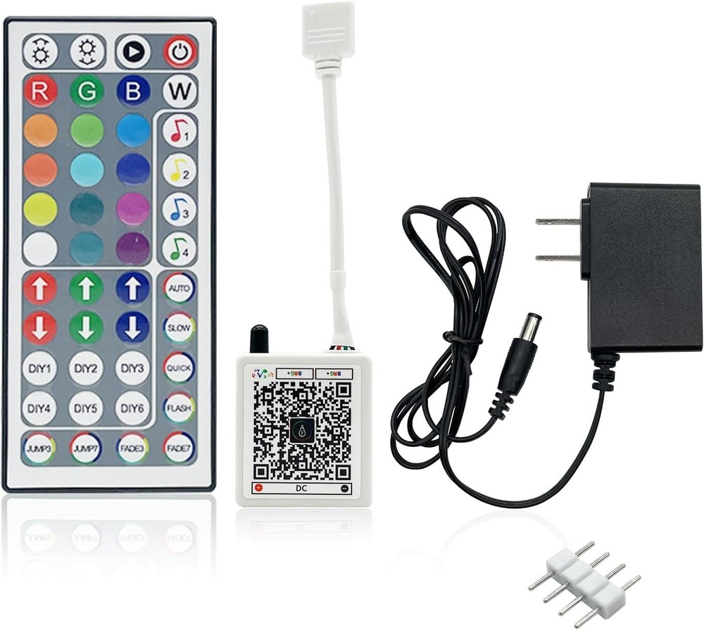 FONEWE 44 Key RGB LED Strip Lights IR Remote Control, Multi-colored