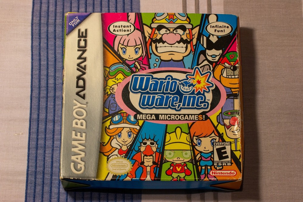 WarioWare, Inc: Mega Microgames (Nintendo GBA) [BOX AND MANUAL ONLY / NO CART]